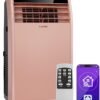 Climatizzatore Portatile Intelligente Klarstein 12000 BTU – Classe A, R290, Inverter, Connesso, 52 dB, Rosa