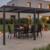 Pergola Bioclimatica 5x3 Autoportante Agosta Alluminio grigio