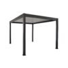 Pergola motorizzata 3x4 in Alluminio nero e bianco con lamelle regolabili