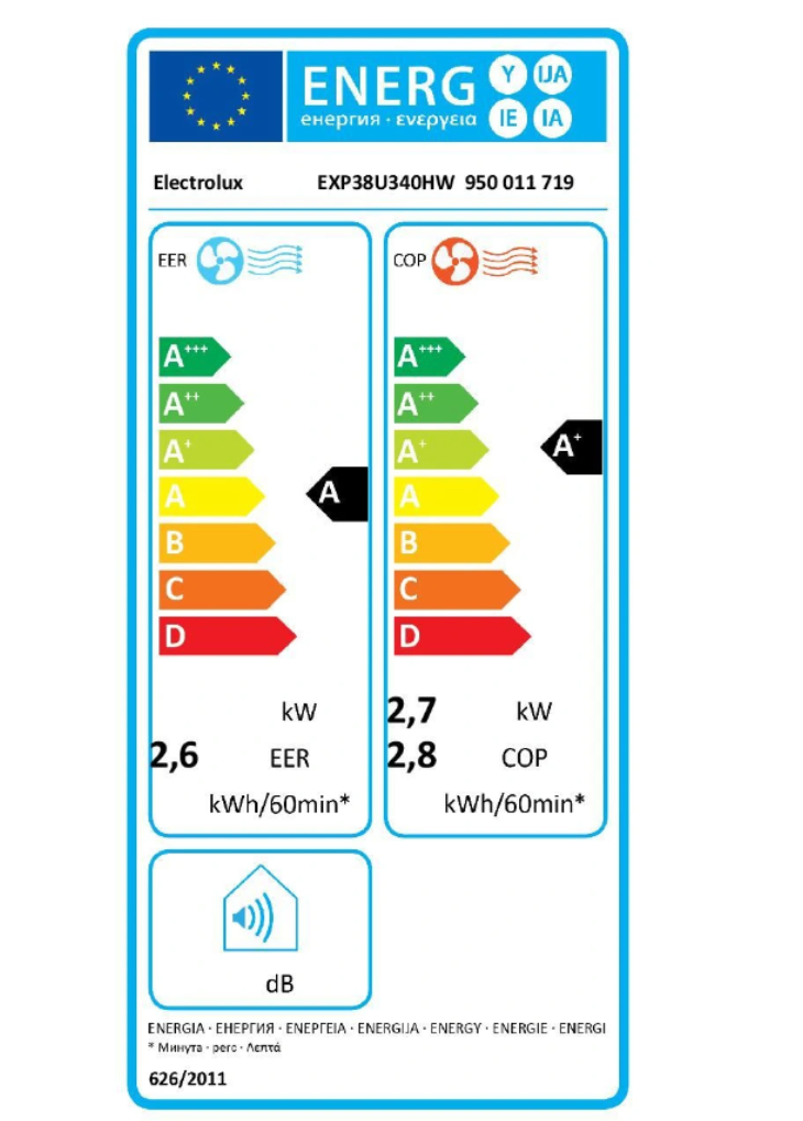 Condizionatore Portatile Reversibile Electrolux EXP38U340HW Comfort 600 – 2600 W, Classe A, R290, Connesso - immagine 7