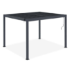 Pergola bioclimatica autoportante Piana 3x2,5m in alluminio grigio