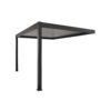 Pergola motorizzata 3x4 in Alluminio nero e bianco con lamelle regolabili