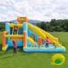 Parco Acquatico Gonfiabile per Bambini: Castello, Scivolo e Piscina. Include Soffiatore, Misure 405 × 416 × 218 cm, ideale ad esempio