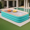 Piscina gonfiabile pieghevole per il giardino, ideale per feste in giardino e sul prato, durevole e spessa