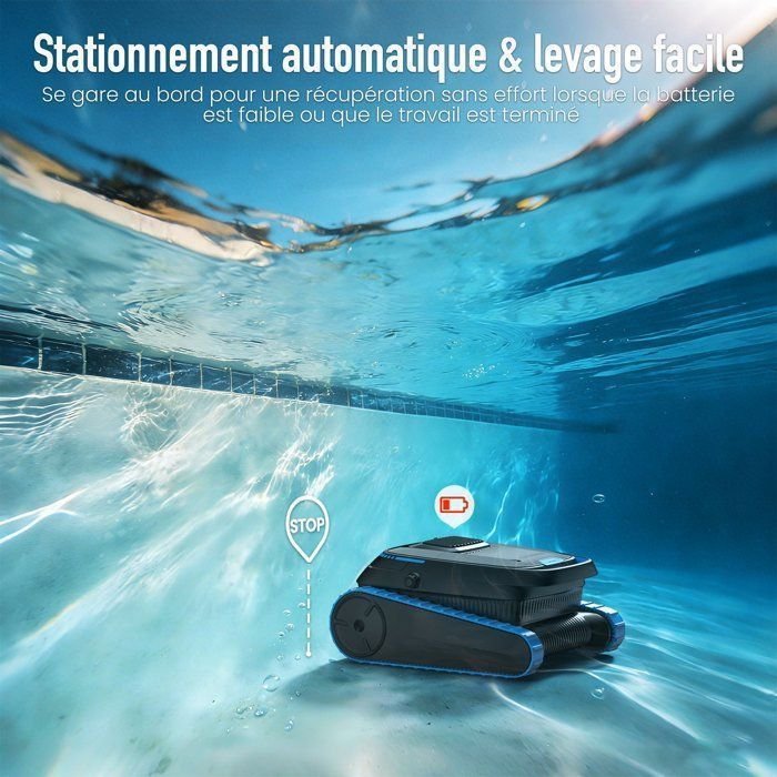 Robot Piscina AIRROBO CP40 - Pulizia Fondo e Parete - 120min di Autonomia (170m²) - App - Cesto Grande 4L - immagine 2