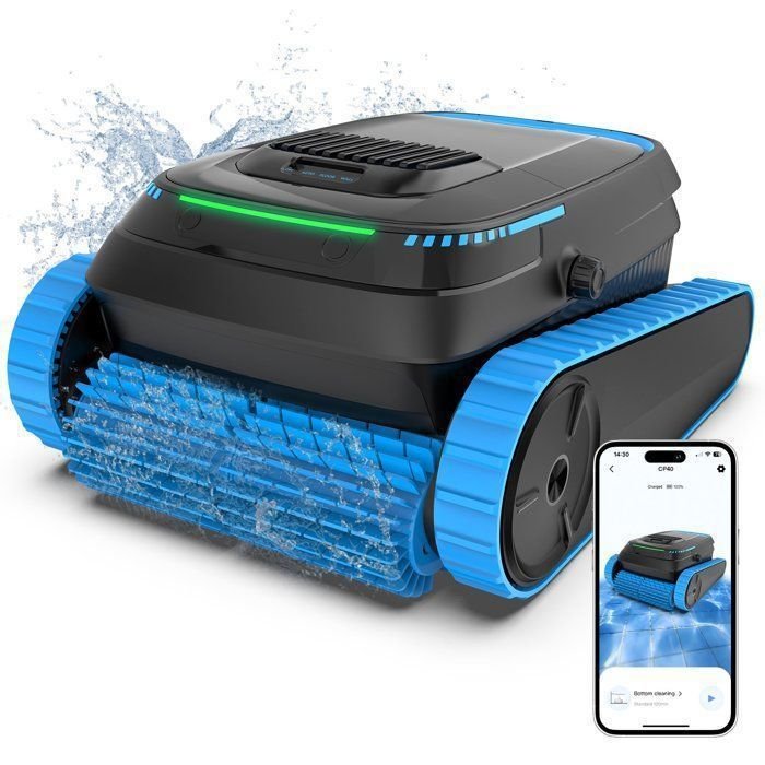 Robot Piscina AIRROBO CP40 - Pulizia Fondo e Parete - 120min di Autonomia (170m²) - App - Cesto Grande 4L