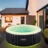 AREBOS Santorini Vasca idromassaggio gonfiabile 208 cm 6 Persone 130 Getti massaggianti 1000 L con LED