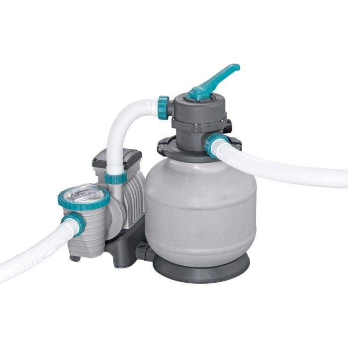 Kit piscina tubolare fuori terra BESTWAY APX 365 - 956 x 488 x 132 cm - Rettangolare (filtro a sabbia, 500g poliesfera, scala, copertura) - immagine 6