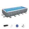 Set piscina fuori terra BESTWAY - Steel Pro Max™ - 640 x 274 x 132 cm - rettangolare (filtro a sabbia, copertura, scala)