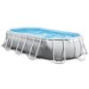 INTEX Piscina Ovale Fuori Terra Prism Frame – 503 x 274 x 122 cm – (Pompa, Copertura, Tappeto di Fondo e Scaletta) – 26796NP