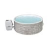 BESTWAY Lay-Z-Spa Vancouver AirJet Plus Vasca Idromassaggio Gonfiabile Rotonda con Wi-Fi - 3-5 Persone - Decorazione in Pietra
