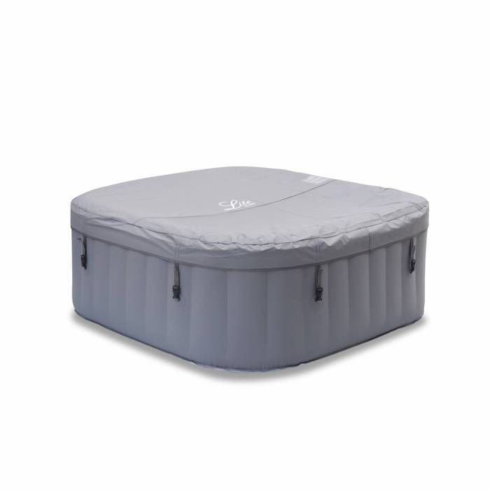 Vasca Idromassaggio Gonfiabile Quadrata MSPA Fjord 4 - 4 Posti - Sistema Antigelo + Copertura - 160 cm - PVC - immagine 2